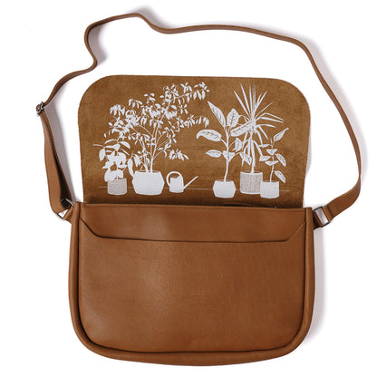 Tasche, Plant Sitter, Cognac used look