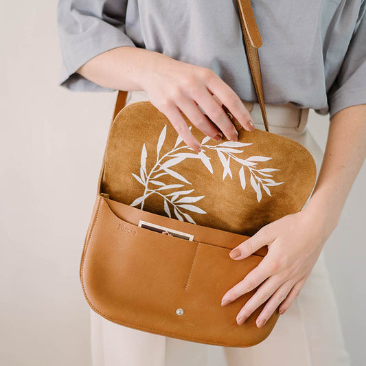 Tasche, Wish Tree, Cognac used look