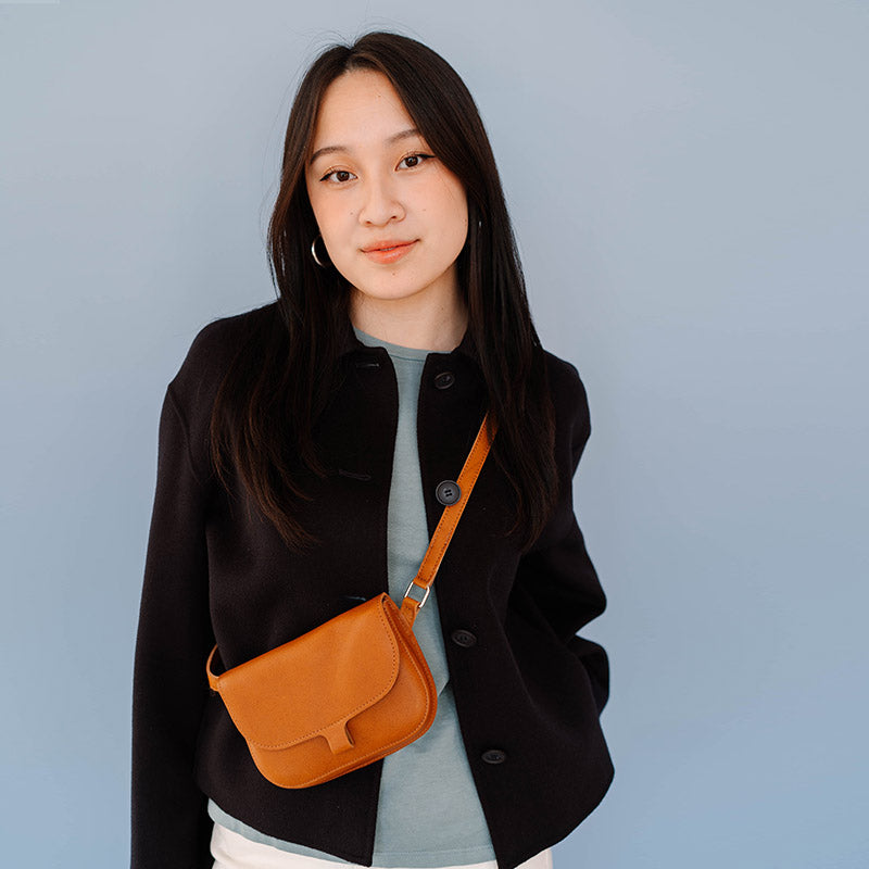 Tasche, Little Fox, Cognac used look