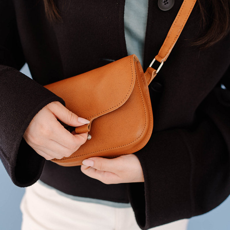 Tasche, Little Fox, Cognac used look