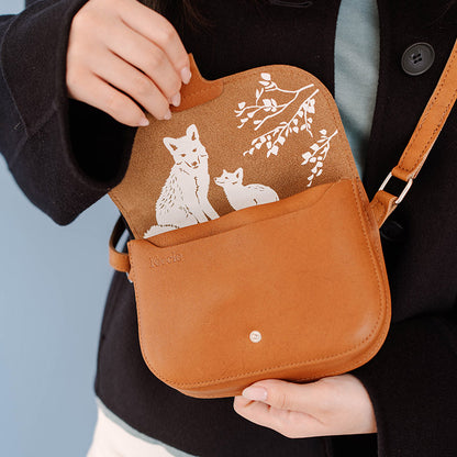 Tasche, Little Fox, Cognac used look