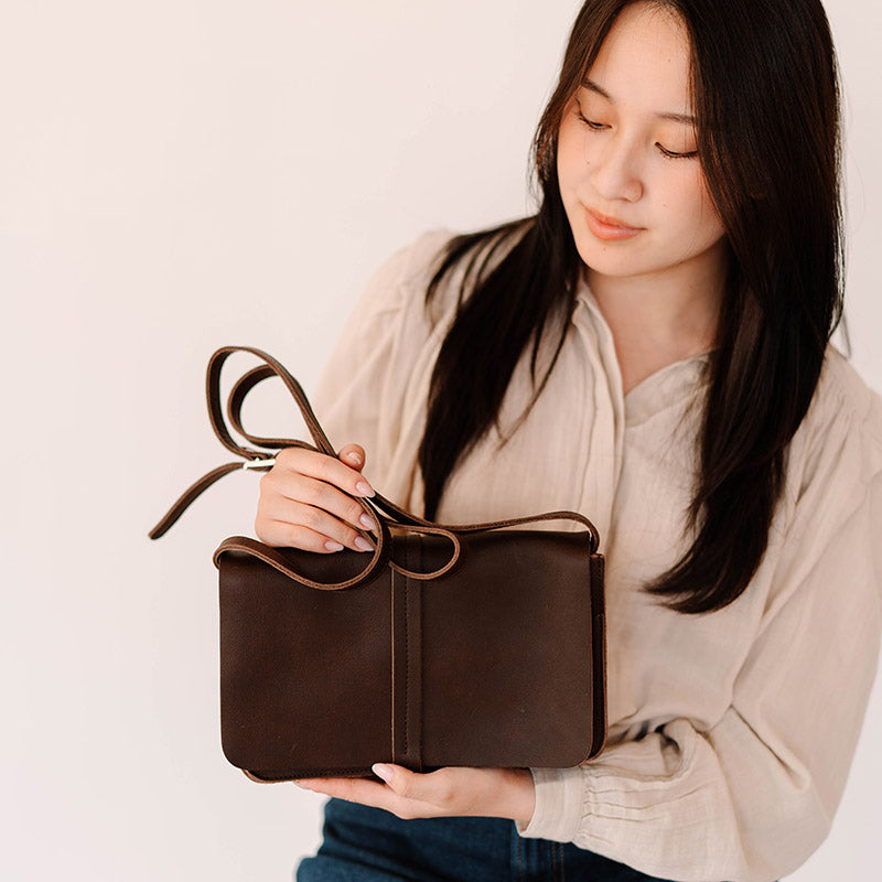 Tasche, Off Duty, Dark Brown used look