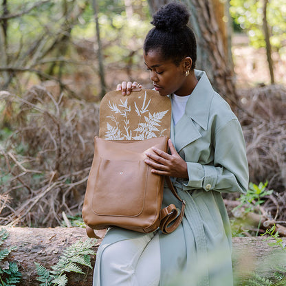 Rucksack, Come Along, Cognac used look