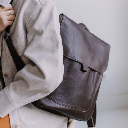 Rucksack, Come Along, Dark Brown used look