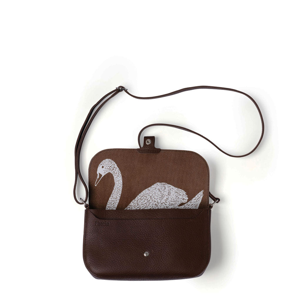 Tasche, Wild Swan, Dark Brown used look