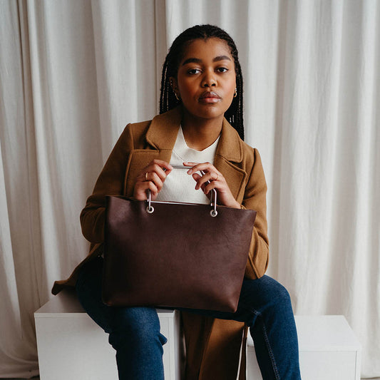 Tasche, Window Shopper, Dark Brown used look