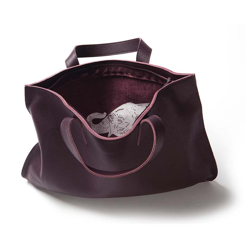 Tasche, Elephant Joke, Aubergine